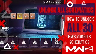 MW3 Zombies  How to unlock ALL schematics [upl. by Bria]