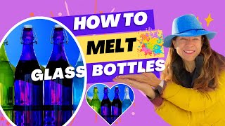 How to Melt Glass Bottles Bottle Slumping [upl. by Griffie]