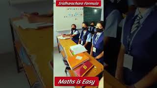 Quadratic Equations Class 10Quadratic Formula Sridharacharya formula shorts viral Maths is Easy [upl. by Jude]