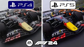 F1 24 PS4 vs PS5 Graphics Comparison [upl. by Nedrah]