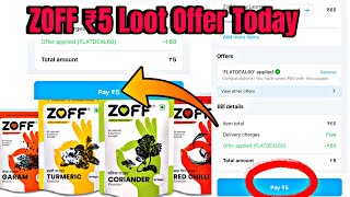 ₹5 Loot Offer Today Zoff Products🔥🎁Paytm Loot Offer Limited time [upl. by Paucker]