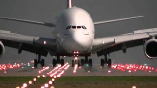 Emirates A380 Arriving and Departing Manchester Airport [upl. by Shapiro]