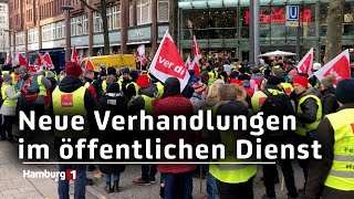 Nach mehreren Streikwochen  Neue Verhandlungen im öffentlichen Dienst [upl. by Astiram]