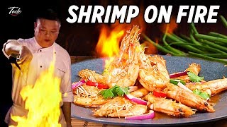 Cooking Delicious Shrimp Stir Fry • Taste Show [upl. by Natalya930]