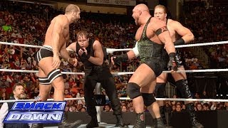 WWE Tag Team Championship No1 Contenders Fatal Four Way Match SmackDown March 21 2014 [upl. by Bar]