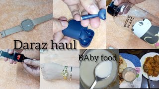 Daraz haulBaby food idea daily vlogLifeWithKainat LifeWithFatima1 daraz [upl. by Anatnom]