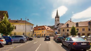 ROMANIA 4K  Driving Downtown Sibiu Hermannstadt  City Centre   Transylvania [upl. by Gypsy918]