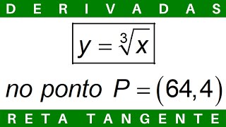 CÁLCULO 🔆 EQUAÇÃO da RETA TANGENTE a CURVA no PONTO DADO derivadas exercícios cálculo1 [upl. by Adnilim]