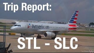 TRIP REPORT  American A320 St Louis to Salt Lake City [upl. by Anayeek799]