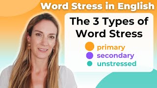 The 3 Types of Word Stress  English Pronunciation [upl. by Clements]