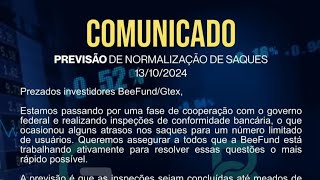 💸 16102024 DATA PREVISTA PARA NORMALIZA OS SAQUES EM PROCESSAMENTO DA BEEFUND [upl. by Kellsie720]