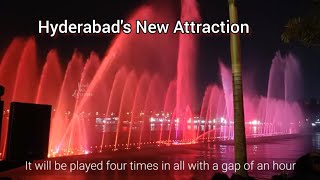 Hyderabads New Attraction  The Musical Fountain  sundayfunday [upl. by Araccat]