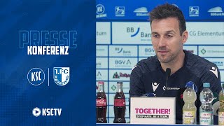 Pressekonferenz KSC  1 FC Magdeburg [upl. by Morgan840]