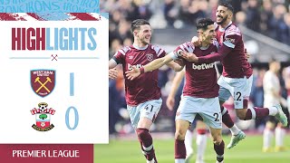 West Ham 10 Southampton  Aguerds First Hammers Goal Secures Vital Win  Premier League Highlights [upl. by Loziram426]