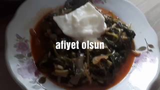 Ispanak yemeği tarifi ıspanak yemeği nasıl yapılır açıklamalı anlatımlı [upl. by Kellene15]