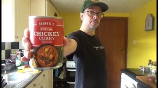 Lets Try Bramwells Hot Chicken Tinned Curry [upl. by Odlavso850]