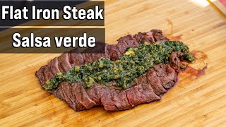 Flat Iron Steak mit Salsa verde  Salsa verde selber machen [upl. by Petronia384]