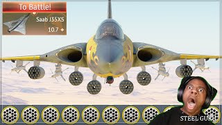 The ENTIRE SWEDISH tech tree grind Using Saab J35XS Draken 💀💀💀 This GRIND is taking MY SOUL⌛⌛⌛ [upl. by Redna]