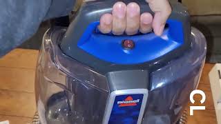 Bissell SpotClean ProHeat Portable Spot and Stain Carpet Cleaner Review [upl. by Ploch956]