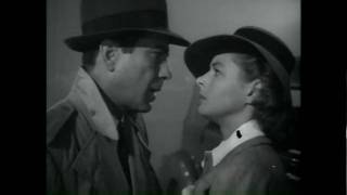 Humphrey Bogart and Ingrid Bergman in Casablanca Airplane Clip quotHeres looking at you kidquot [upl. by Neesay]