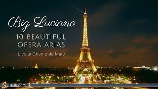 Luciano Pavarotti  10 Beautiful Opera Arias  Live Performance in Paris [upl. by Llewon]