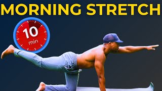 10 MINUTE MORNING FULL BODY STRETCH  Beginner Friendly [upl. by Aihsekram]