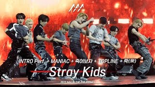 Stray Kids AAA 2023 Full Performance MANIAC  GET LIT  TOPLINE  LALALALA [upl. by Wolff]