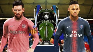 PES 2019  PSG vs Barcelona  Final UEFA Champions League UCL  Neymar vs Messi [upl. by Atnwahs966]