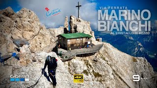 Ferrata BIANCHI al Cristallo di Mezzo  Cortina dAmpezzo  Dolomiti 4K [upl. by Atahs]