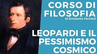 Il pensiero di Leopardi il pessimismo cosmico [upl. by Geof822]