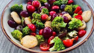 ￼ Water Chestnuts Red Grapes amp Broccoli Salad  From My Cookbook Delicious Delicacies From Table [upl. by Leina]