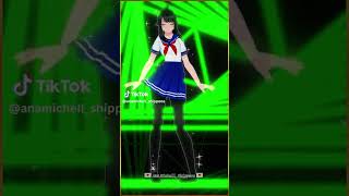 Money money green green dance te amo love kakak 💚💚💚yanderesimulator [upl. by Adliwa865]