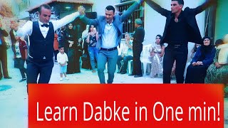 Learn Dabke in One minute  Dalona one step  The Basics [upl. by Stiruc]