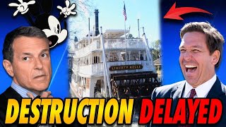 Disney World Frontierland Destruction Delayed Did DeSantis Tie Up Rivers of America in RED TAPE [upl. by Gessner167]