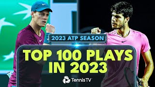 TOP 100 PLAYS 2023 ATP TENNIS SEASON [upl. by Asha]