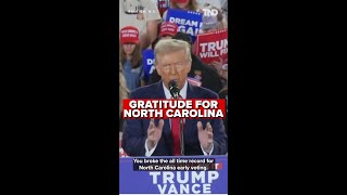 Trump in North Carolina at 1st of 4 rallies on the eve of Election Day [upl. by Lynna59]