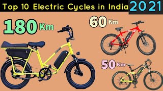 Top 10 Best Electric Cycles In India 2021  e Bikes [upl. by Wilbert]