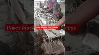 Paver block making processpaver block machinepaver block manufacturingshorts ytshorts youtube [upl. by Nonnahs]