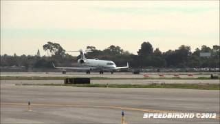 Skywest Canadair Regional Jet CRJ700 N216AG Takeoff From Long Beach [upl. by Sholes339]