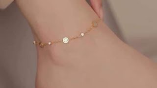 Foot 🦶 anklet bracelet 2024 for ladies [upl. by Ellenar676]