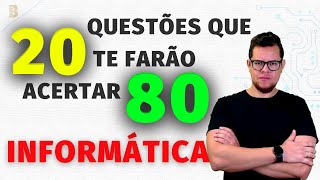 20 QUESTÕES DE INFORMÁTICA PARA CONCURSOS MAIS PRODUTIVAS PARA ESTUDO [upl. by Leinahtam583]