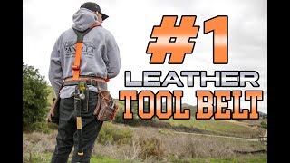 BEST Leather Carpenters Tool Belt  Buckaroo Leatherworks Review [upl. by Aipmylo]