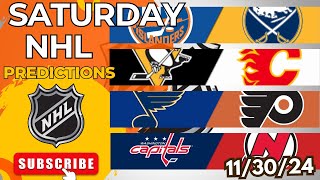 NHL Picks amp Predictions Today 113024  NHL Picks Today 113024  Best NHL Bets [upl. by Arahsal]