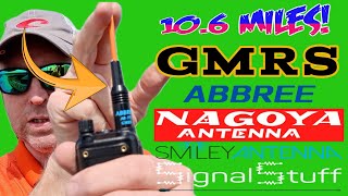 The New ABBREE 771 GMRS antenna SWR tested and Field Tested along with Smiley Nagoya and Signal [upl. by Ahsyen]