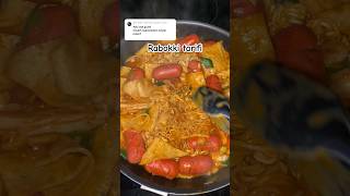 RabokkiTteokbokki tarifi ayrıntıları yoruma yazacağım rabokki tteokbokki noodles keşfet fyp [upl. by Raines]