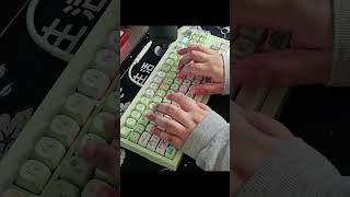 GMK87  KTT Matcha Switches Sound Test mechanicalkeyboard customkeyboard keyboardasmr [upl. by Ailiec128]