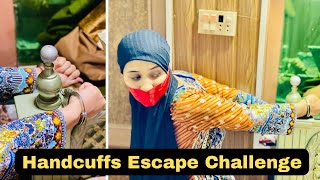 Handcuffs Escape Challenge 🫢🥰👍silentaqsa aqsaadil challenge handcuffsviralvideo [upl. by Selhorst224]