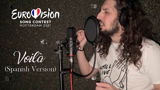 Barbara Pravi  Voilà Spanish Version  Eurovision 2021 France  Cifre [upl. by Ahsiam]