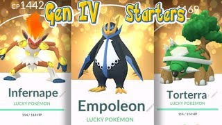 BEST MOVESETS FOR GEN IV STARTERS Pokemon Go [upl. by Ado]