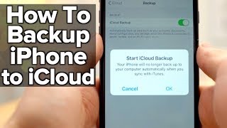 How to backup your iPhone to Apples iCloud [upl. by Htinnek]